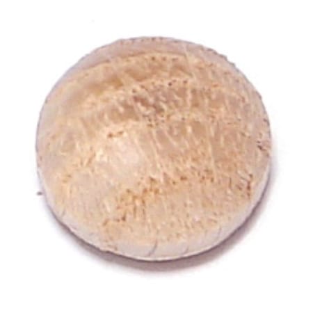 Midwest Fastener 3/8" Oak Wood Round Head Screw Hole Buttons 100PK 08937